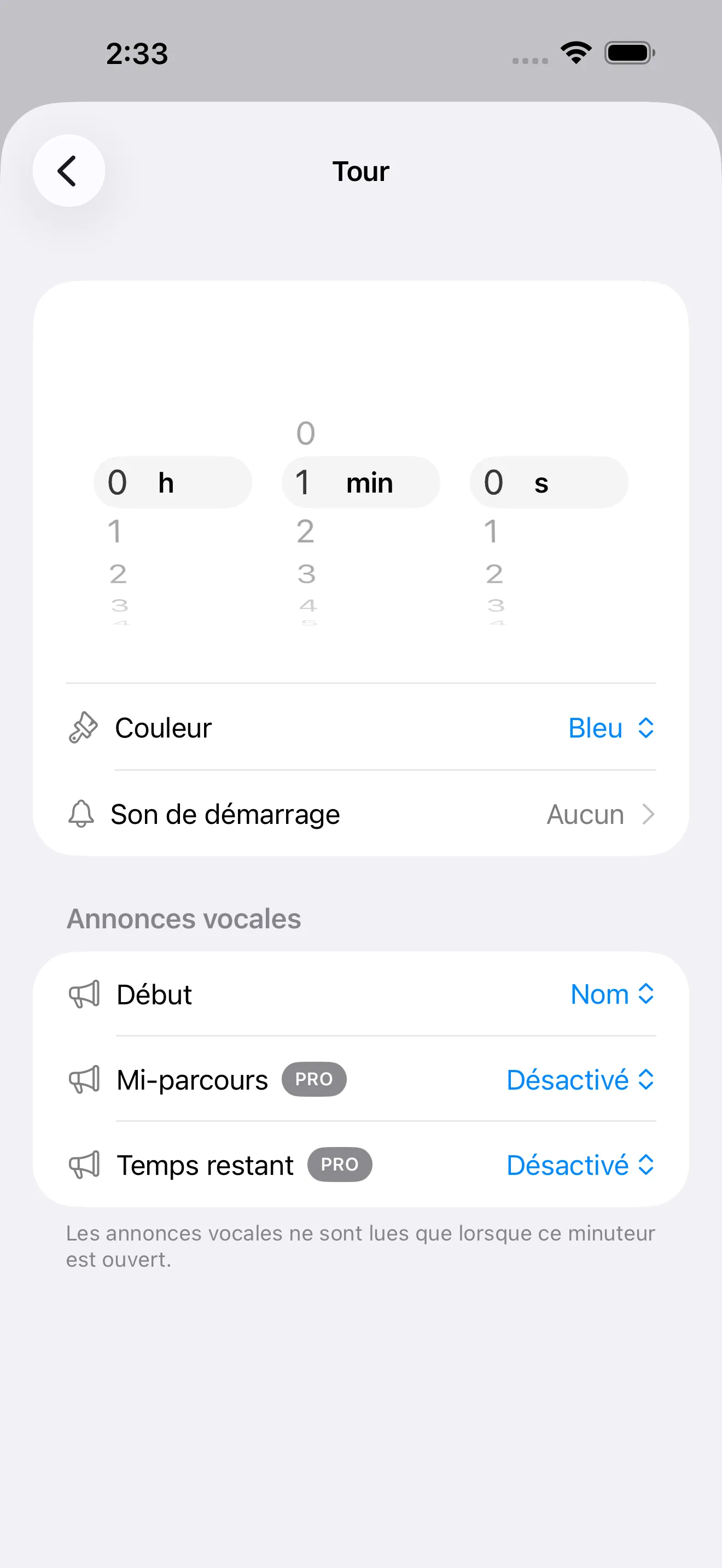 EMOM interval segment editor