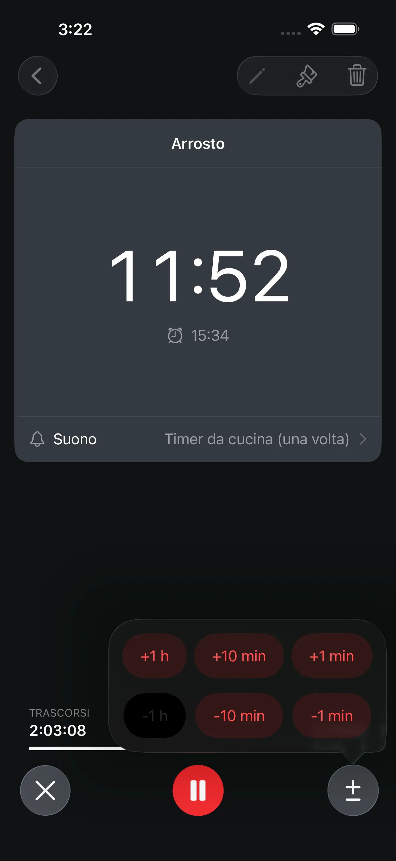 Schermata dell’app Timer+