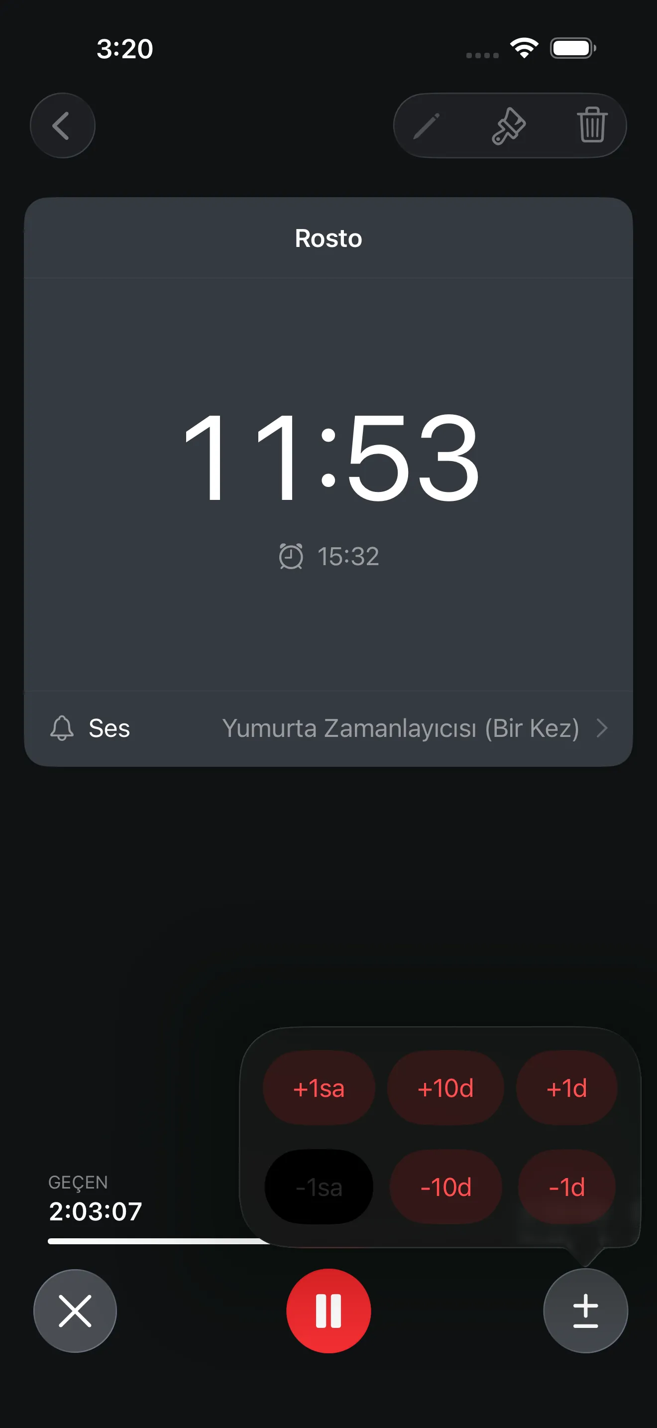 Timer+ uygulama ekranı