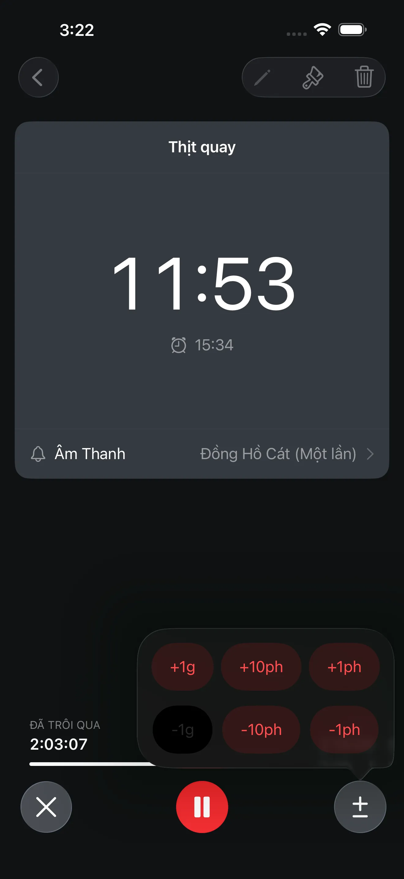 Màn hình ứng dụng Timer+