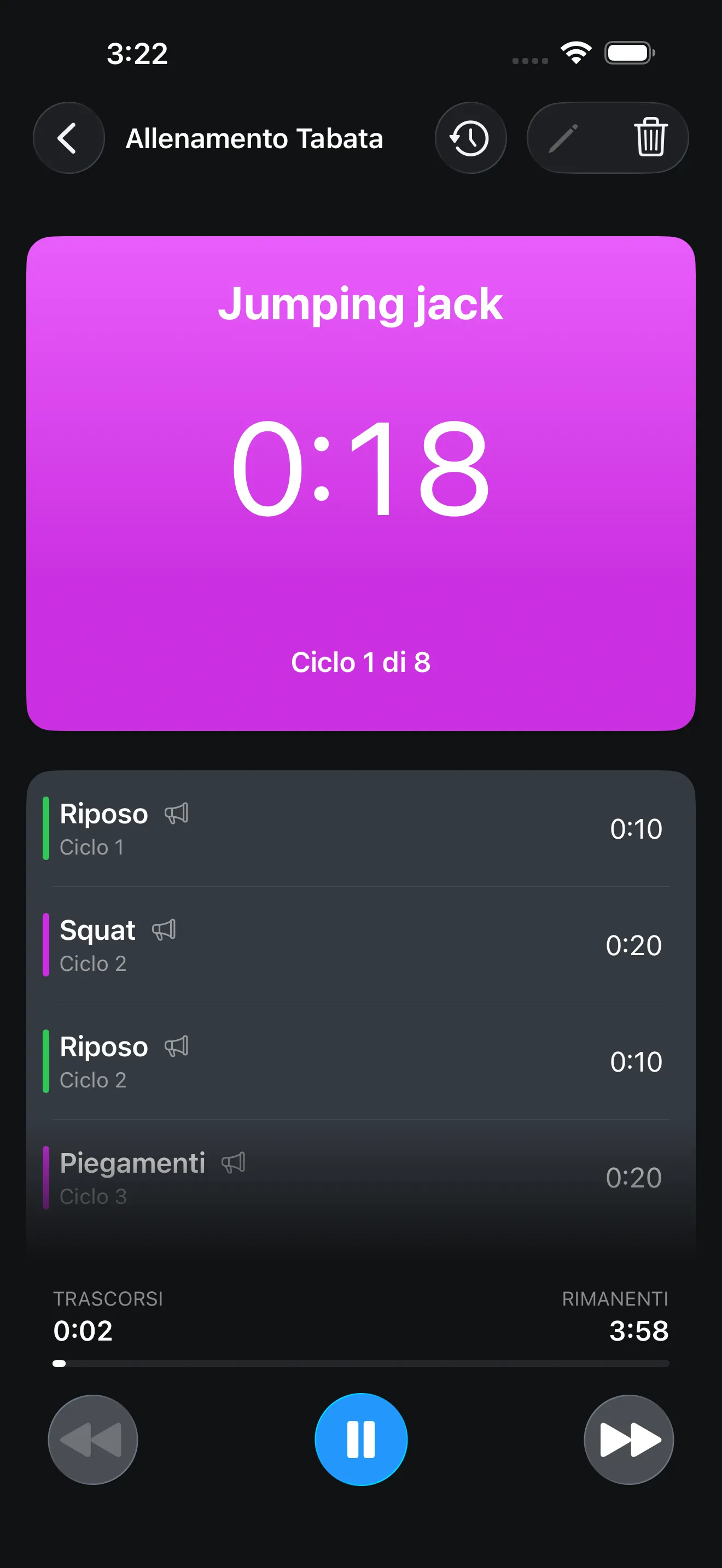 Schermata dell’app Timer+