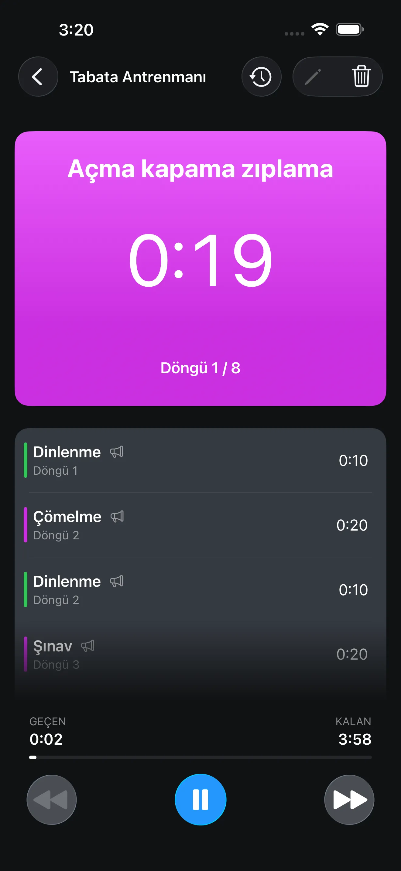 Timer+ uygulama ekranı
