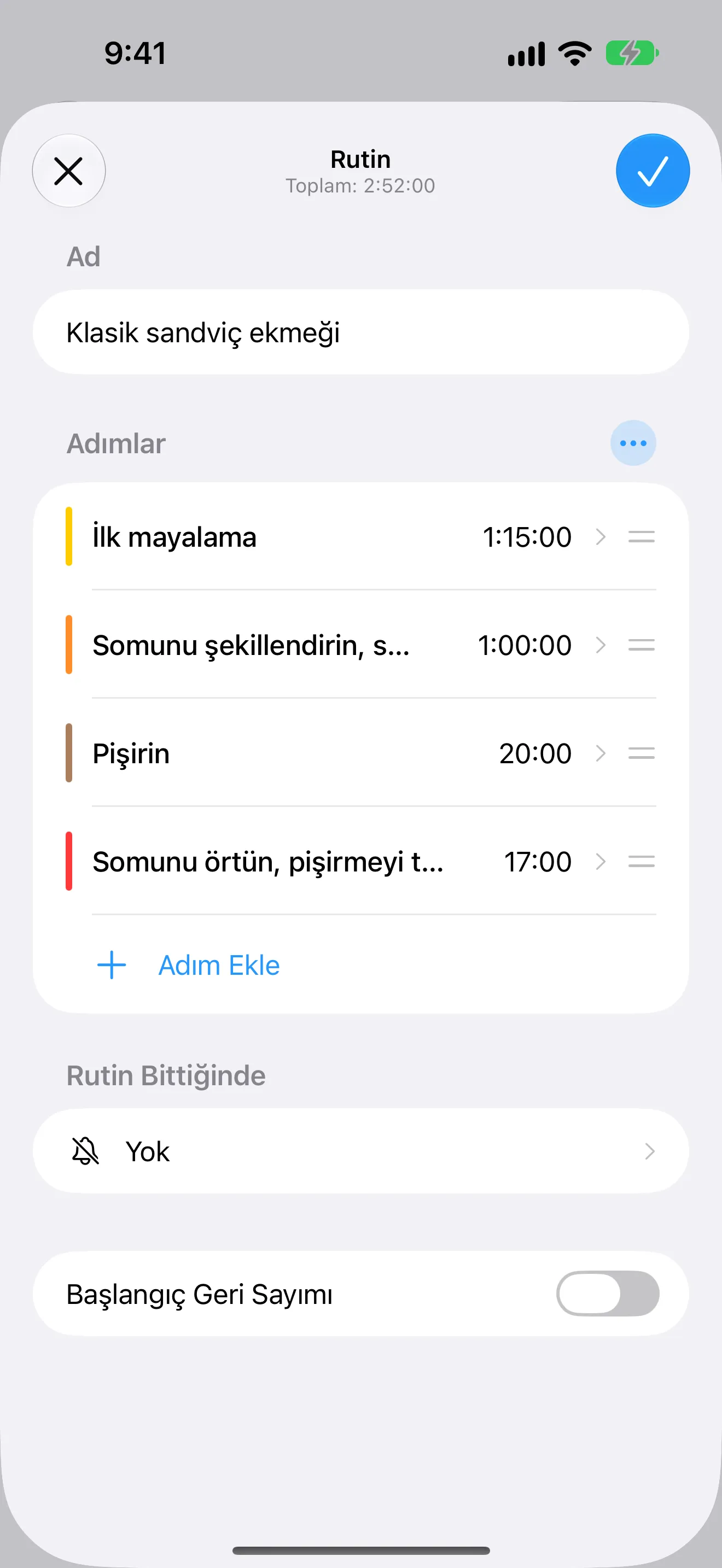 Timer+ uygulama ekranı