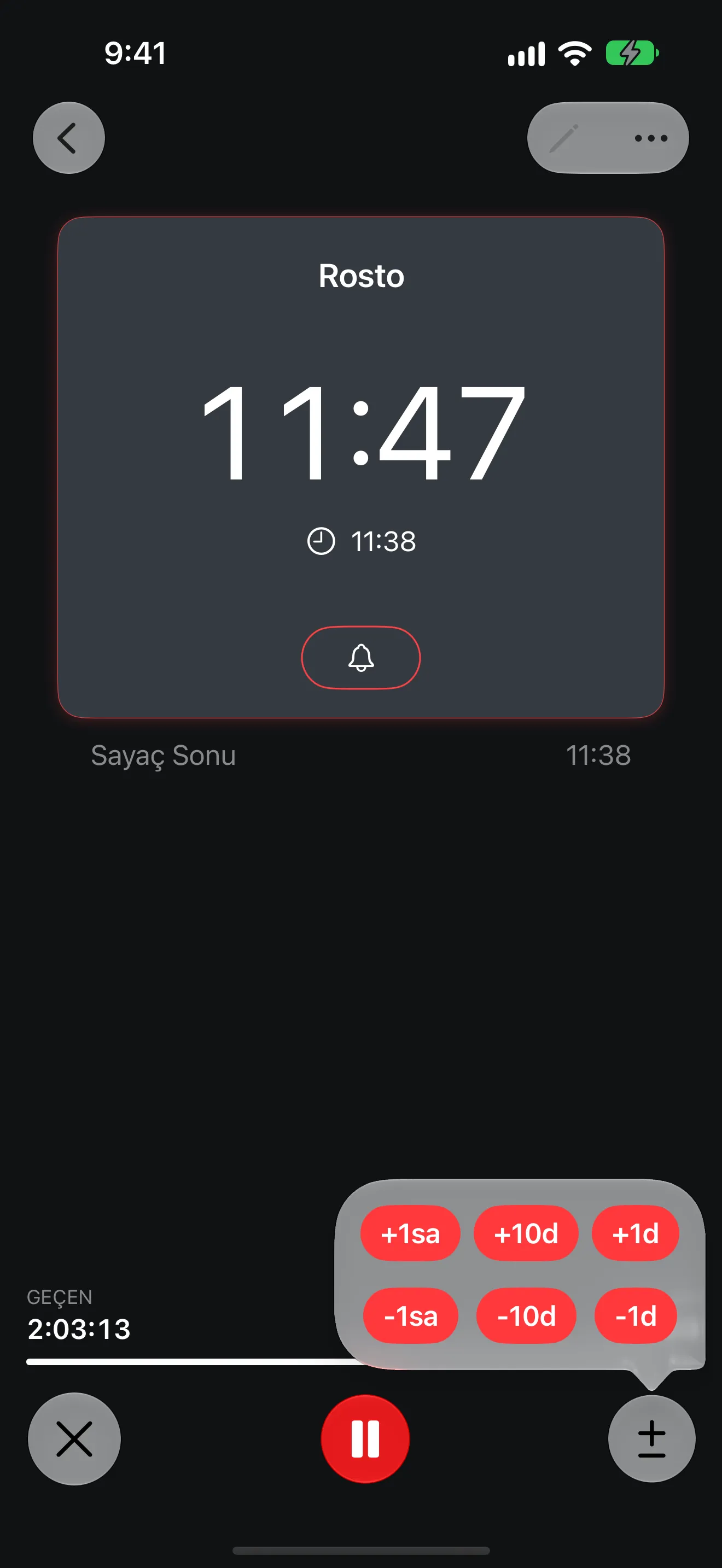 Timer+ uygulama ekranı