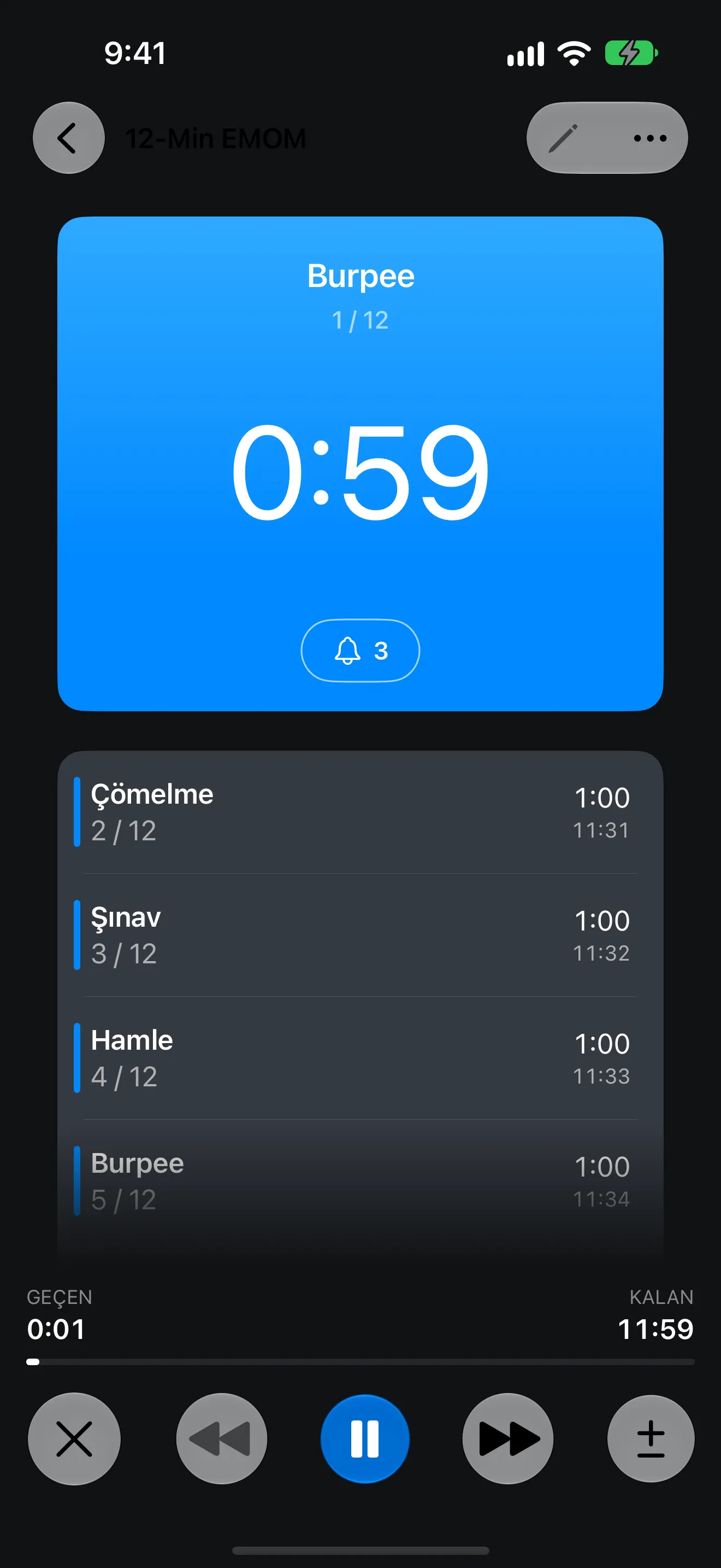 Timer+ uygulama ekranı