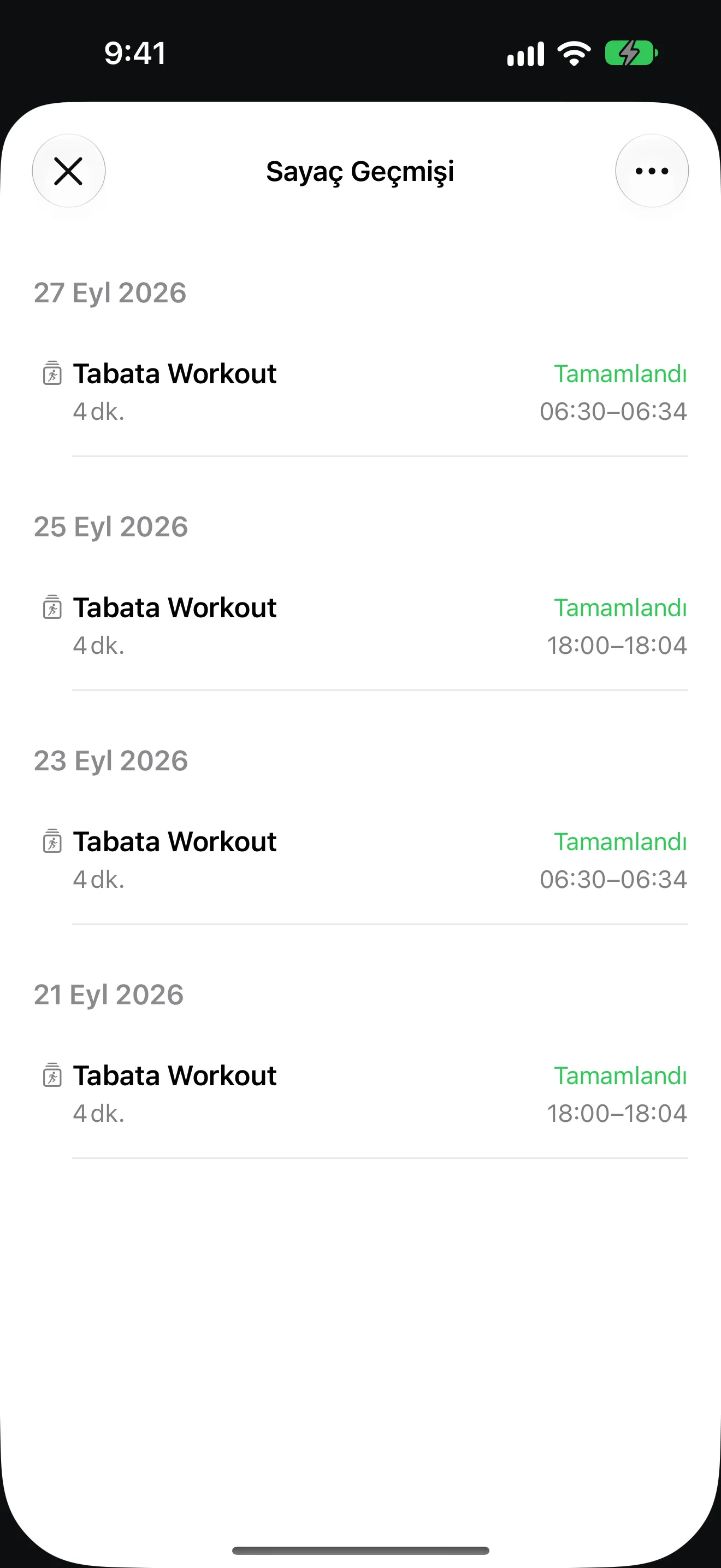 Timer+ uygulama ekranı