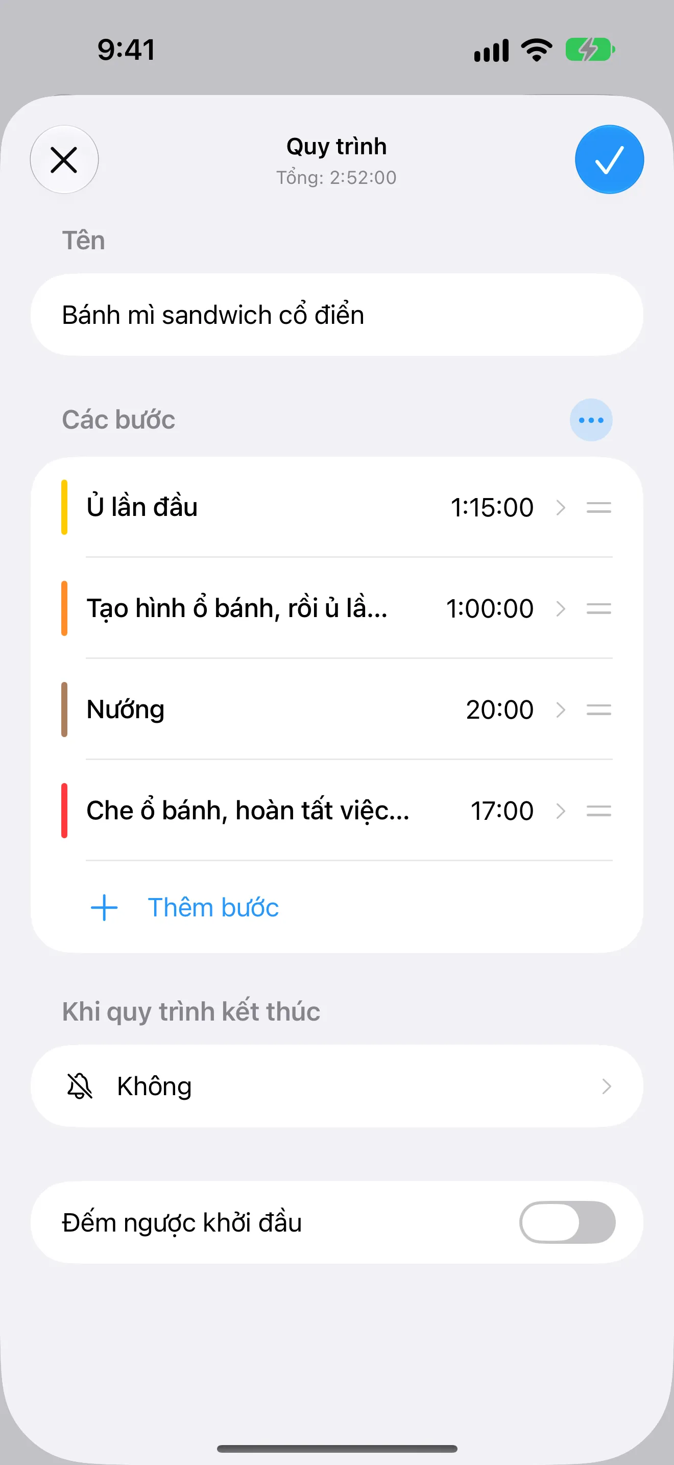 Màn hình ứng dụng Timer+