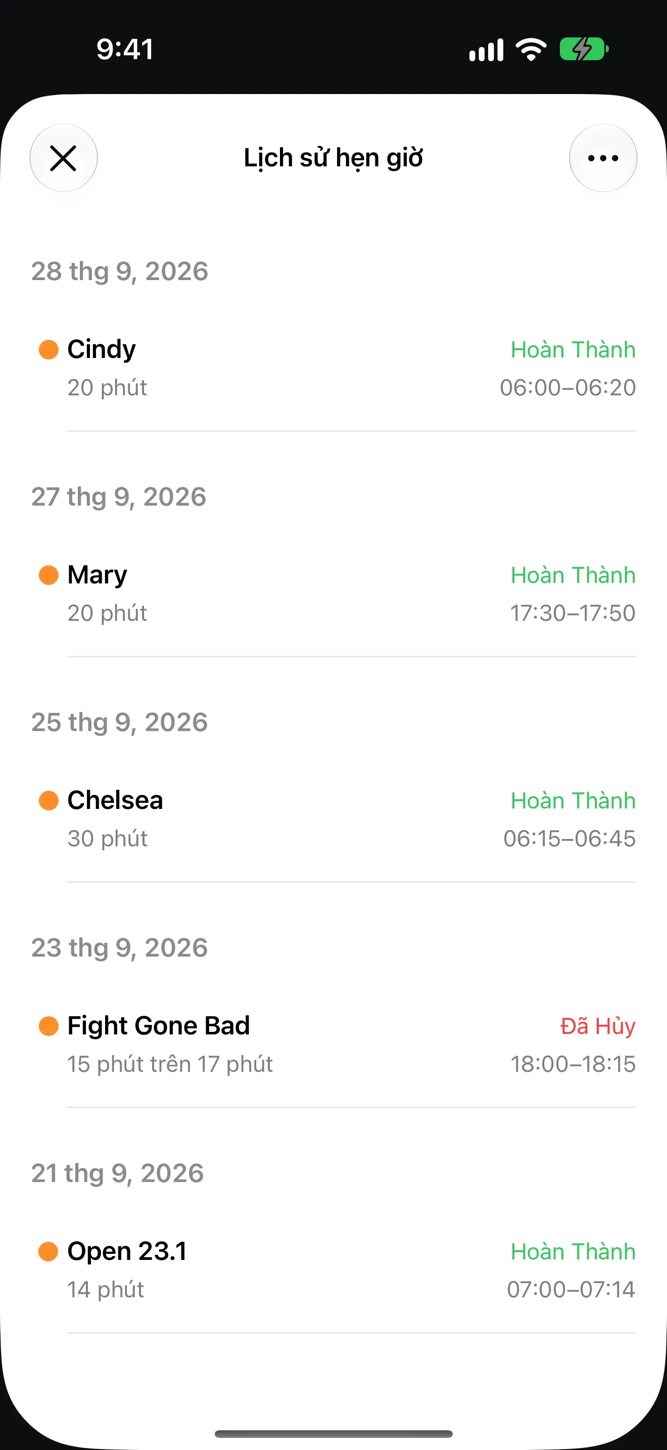 Màn hình ứng dụng Timer+