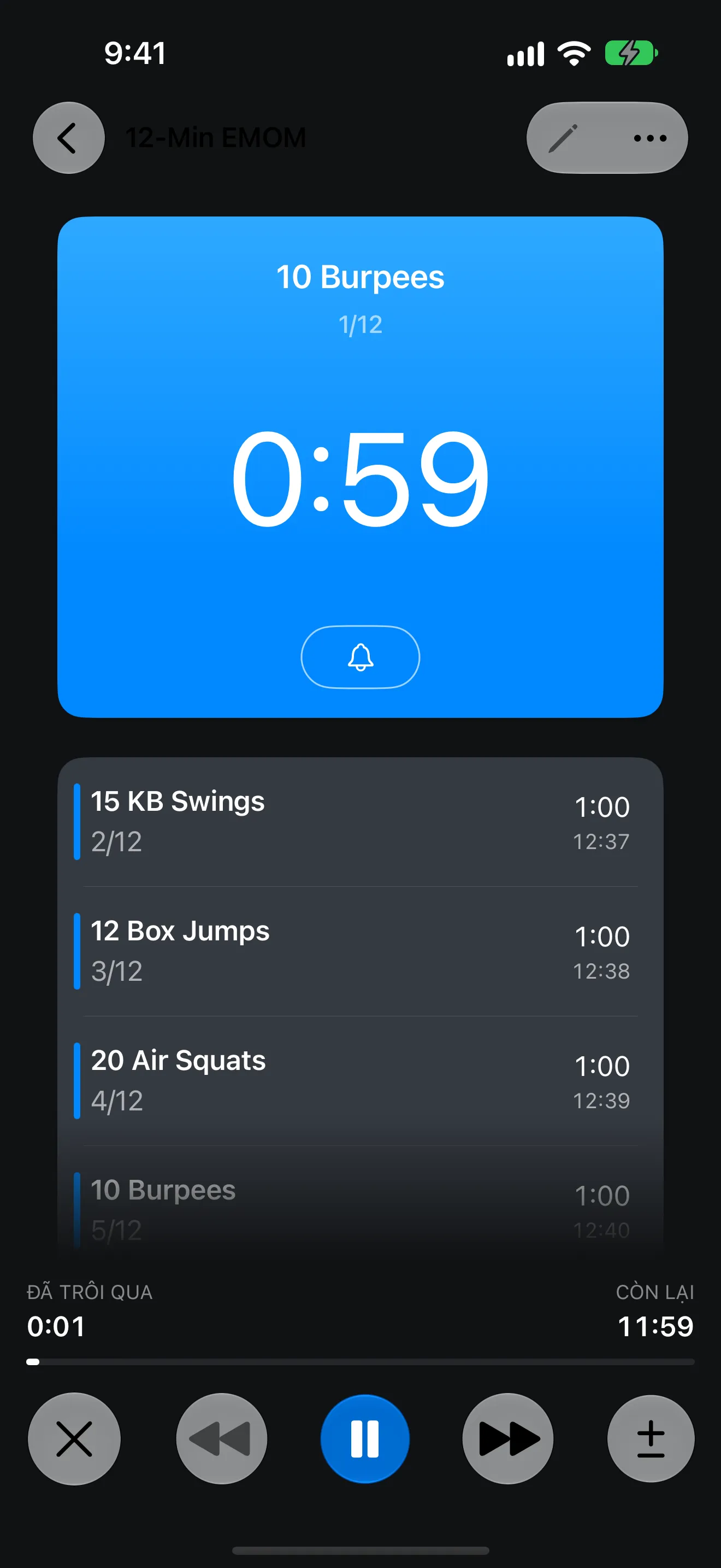 Màn hình ứng dụng Timer+
