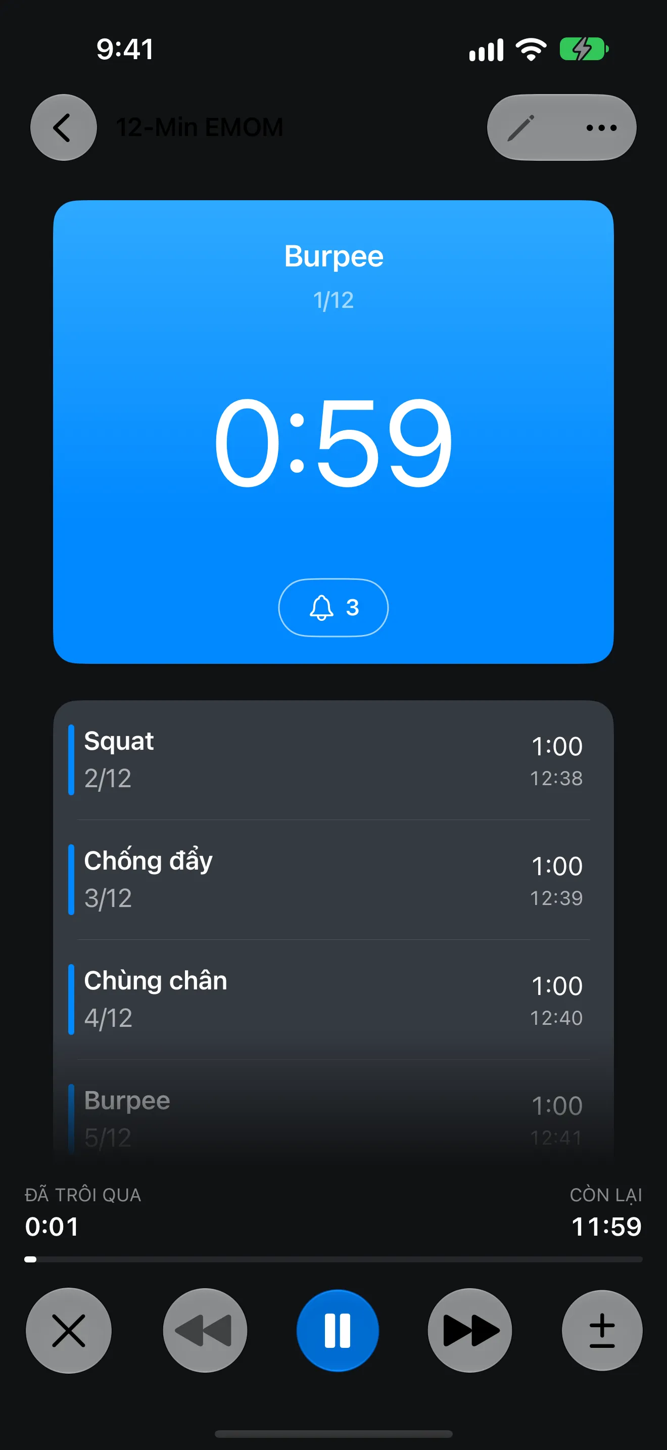 Màn hình ứng dụng Timer+
