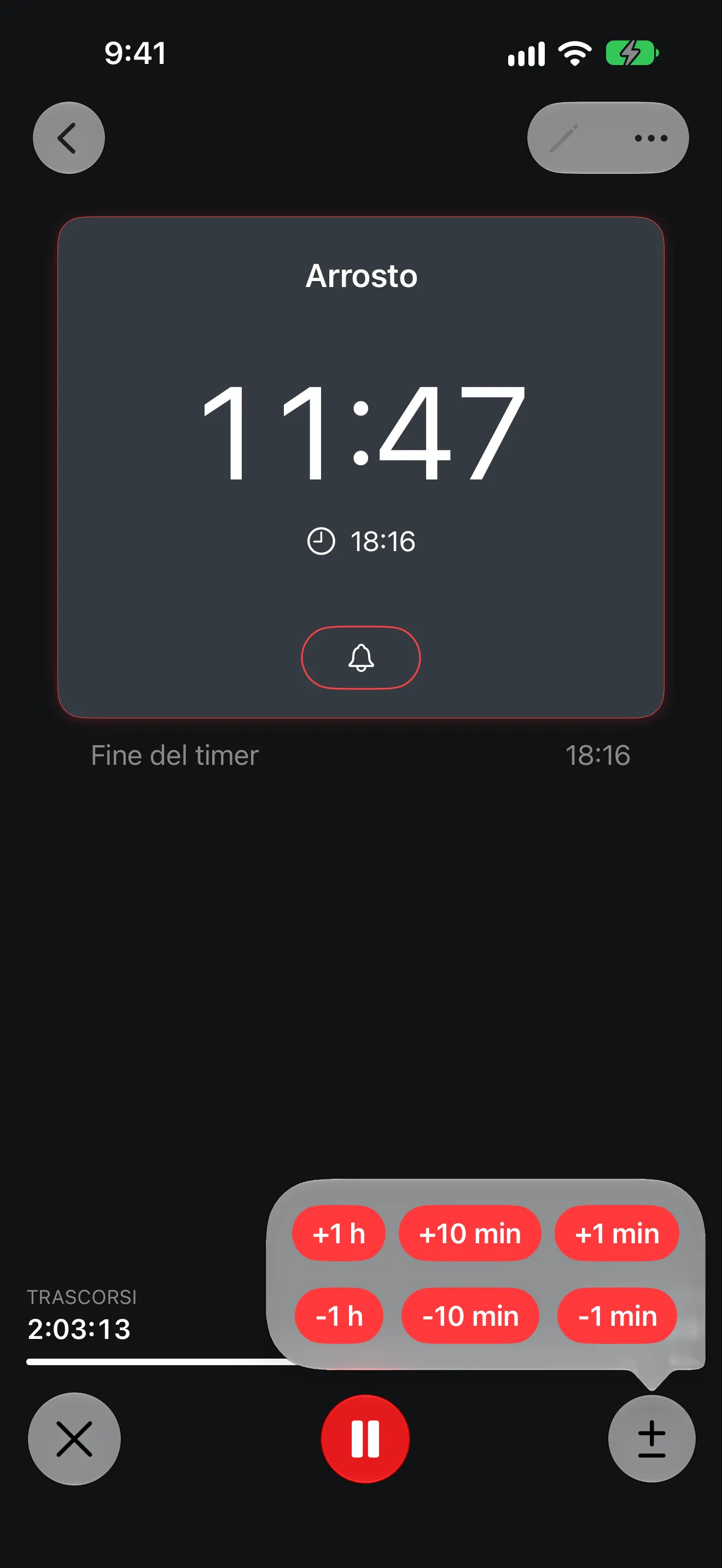 Schermata dell’app Timer+